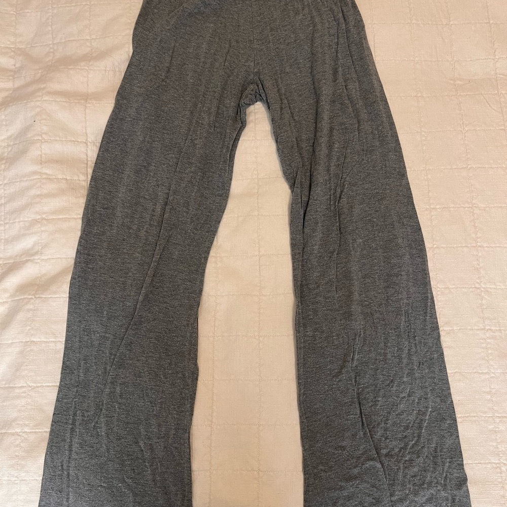 SKIMS Gray Wide-Leg Pants